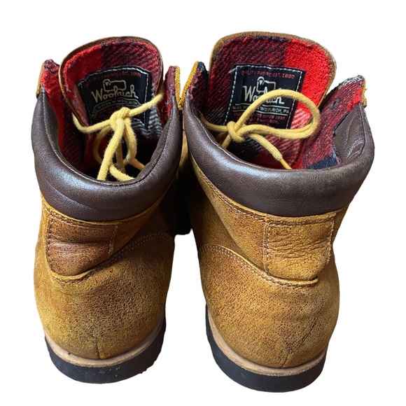 Woolrich Leather Lace-up Hiking Boot Vibram soles women’s - Picture 10 of 15